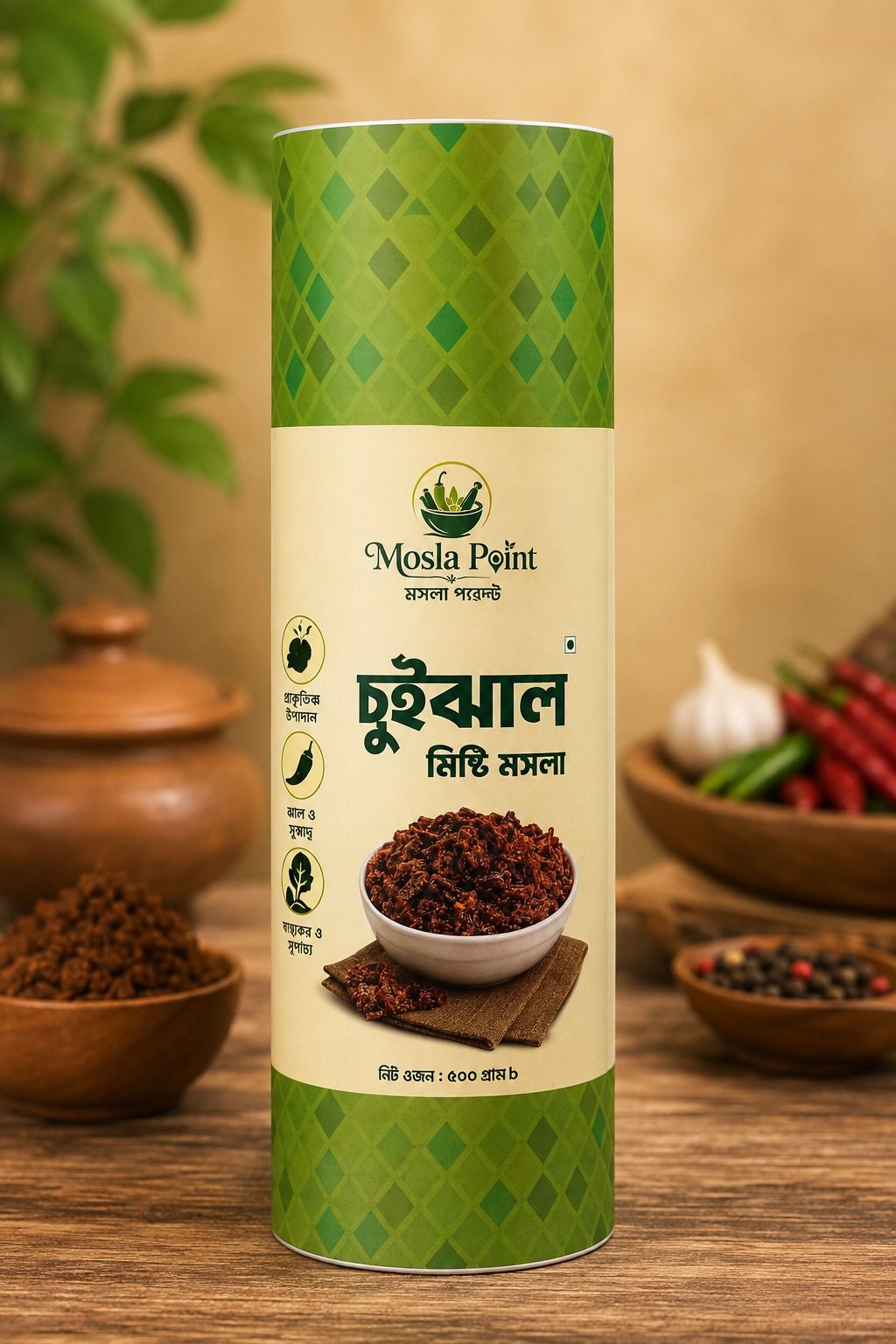 চুইঝাল মিষ্টি মসলা ৫০০ গ্রাম ক্যান